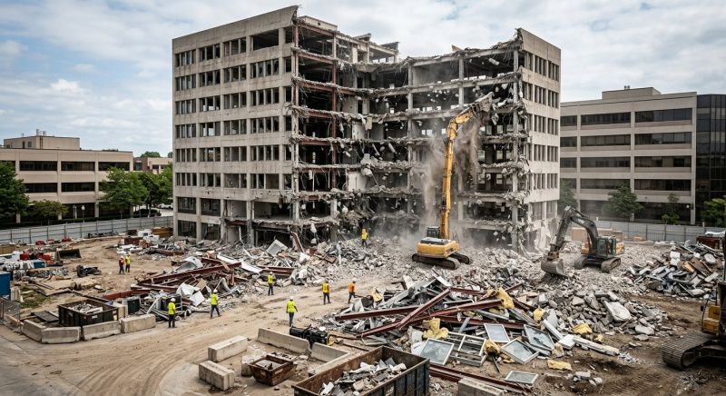 Factory Demolition in Sacramento, CA